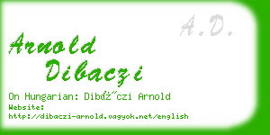 arnold dibaczi business card